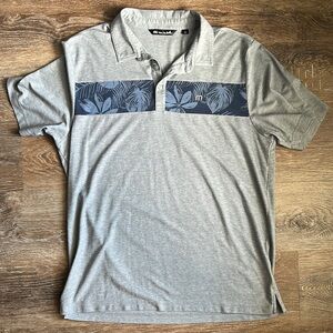 Travis Mathew Gray and Blue Polo